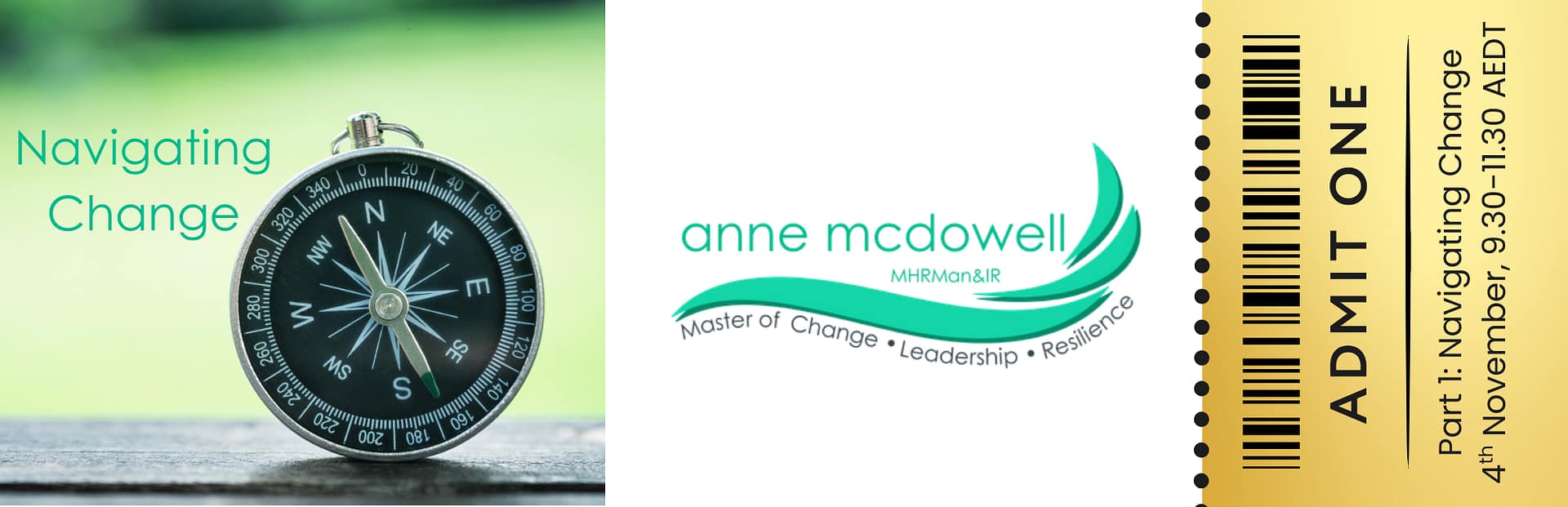Events » Events Tickets for Events with Anne McDowell, Master of Change, Leadership and Resilience