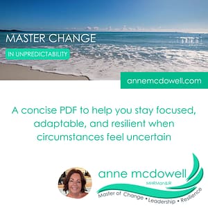 Elevana » Elevana Master Change in Unpredictability with Anne McDowell, Master of Change, Leadership and Resilience